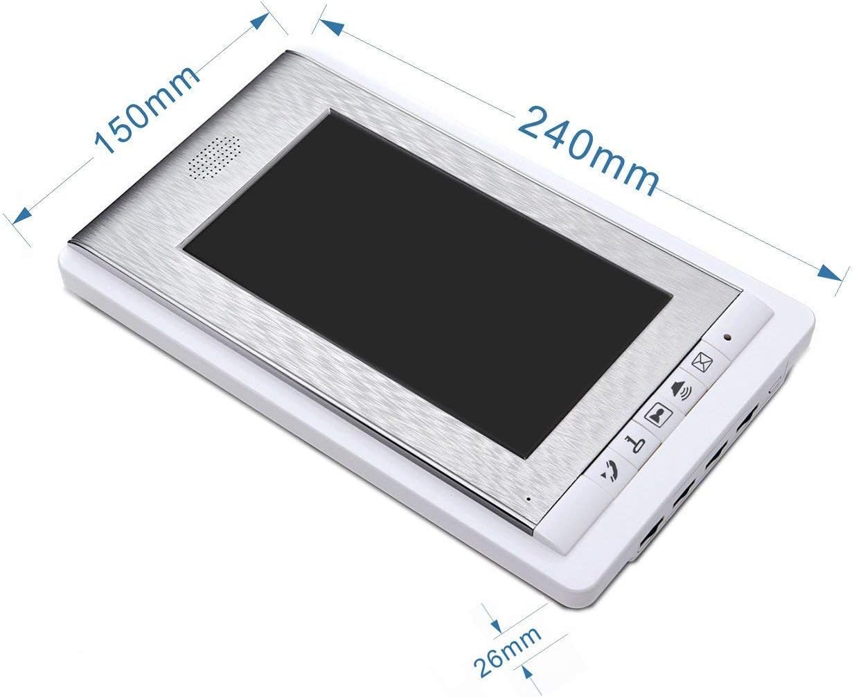 12 Units Apartment Intercom Wired 7 Inch Monitor Video Intercom Doorbell Door Phone Audio Visual Intercom Entry Access System