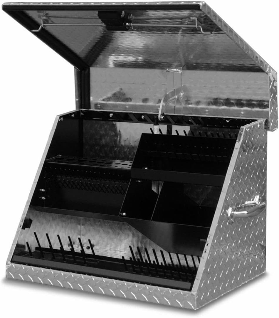 Montezuma 26' x 18' Heavy Duty Steel Triangle Toolbox (aluminum, brite)