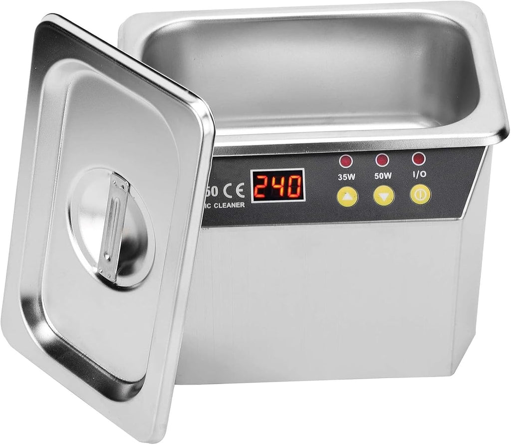 TsoLay Ultrasonic Cleaner, 40-43kHz Advanced Ultrasonic Cleaner, 35W/50W Professional Stainless Steel Jewelry Cleaner Machine with Digital Control, for Jewellery Watches Rings Washing Machine