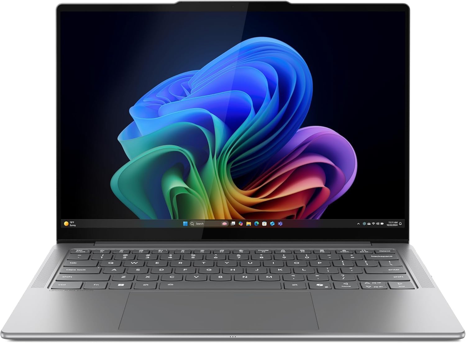 Lenovo Slim 7i Aura Edition Copilot+ PC with Intel Core Ultra 7 258V Processor, 14' 100% DCI-P3 OLED Touchscreen, 32GB LPDDR5X-8533MT/s Memory, 1TB SSD, Wi-Fi 7, 5MP RGB+IR Cam, and Win 11 Pro