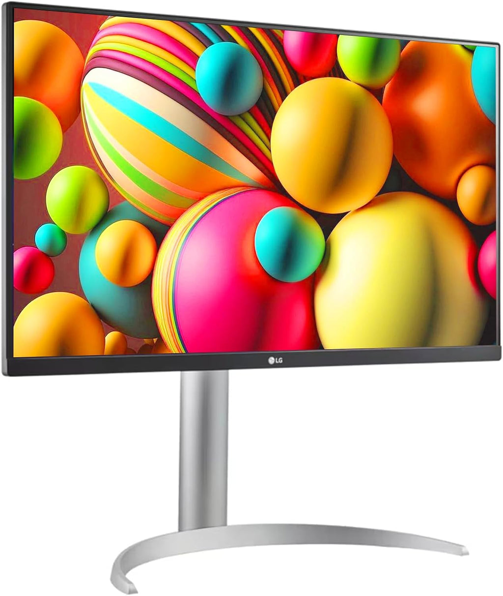 LG 27 inch Ultrafine 4K UHD (3840 x 2160) IPS Computer Monitor, VESA DisplayHDR™ 400, 5ms, Dynamic Action Sync, Reader Mode, Flicker Safe, HDMI, DisplayPort, Tilt/Height/Pivot Adjustable, White