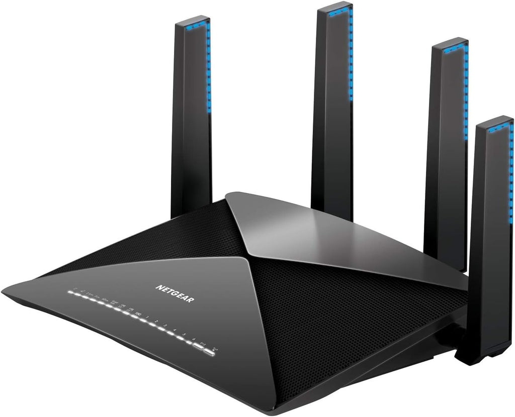 NETGEAR Nighthawk X10 Smart WiFi Router (R9000) - AD7200 Wireless Speed (up to 7200 Mbps) for 60Ghz WiFi Devices | Up to 2500 sq ft Coverage | 6 x 1G Ethernet, 1 x 10G SFP+, and 2 USB Ports