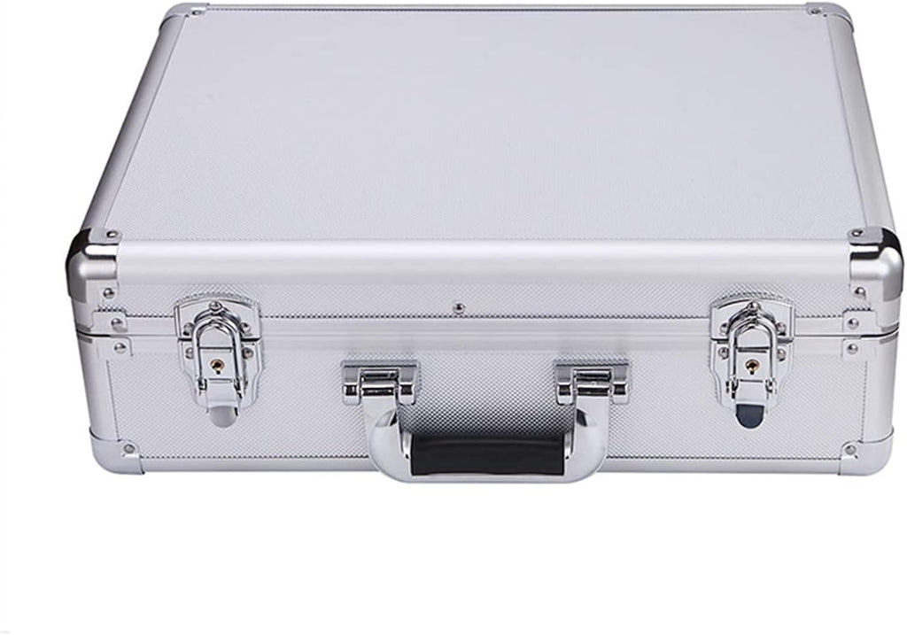 Portable Tool Box Tool Box Portable Storage Tool Box Aluminum Tool Storage Box Safe with Removable Compartment, Black Small Parts Box (Color : 1)