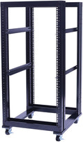 22U 4 Post Open Frame 19inch Server/Audio Steel Rack 24inch Deep Aluminum UL Certified