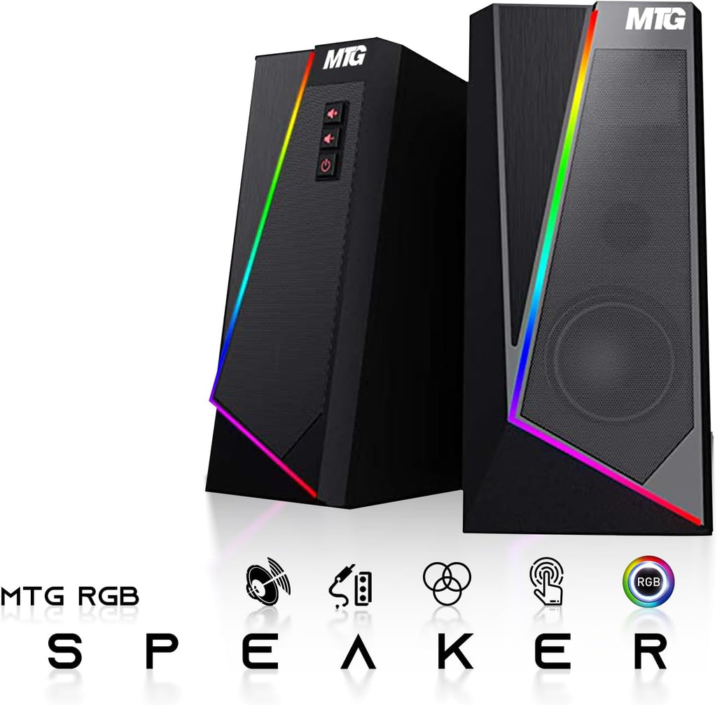 HP G3 Gaming Desktop PC, Core i7 6th Gen, GT 1030 Graphic, 16GB RAM, 1TB SSD, New Dual MTG 24-inch Monitor, RGB Keyboard Mouse, Speaker, Webcam, WiFi, Windows 11 Pro (Renewed)
