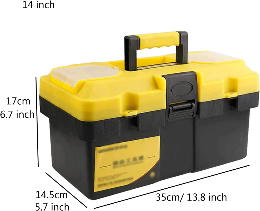 LIOONS Tool Box Portable Plastic Multifunction Tool Boxes High Capacity Tool Kit Non-Slip Handle Storage Case Storage Tool Set