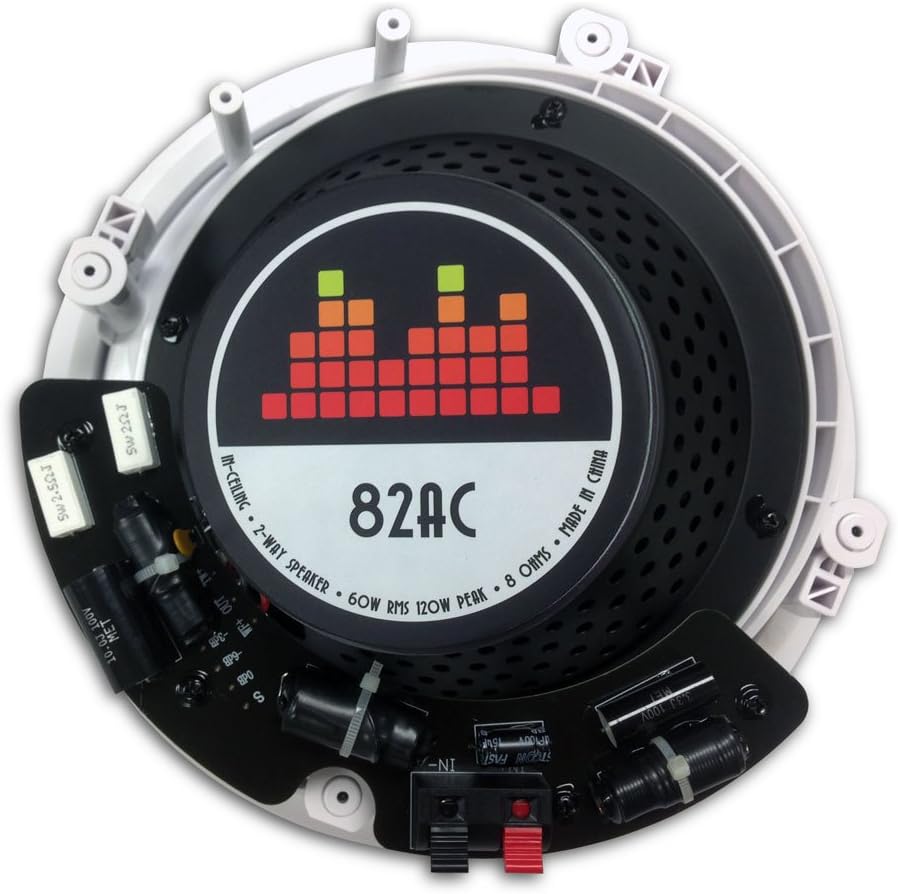 82AC Silver Ticket In-Ceiling Speaker with Pivoting Tweeter & Angled Woofer (8 Inch Angled in-ceiling) 11.3 inch overall size