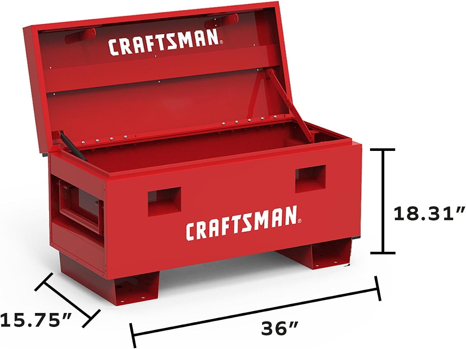 36' Craftsman Jobsite Box in Red
