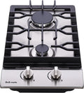 12' Gas Cooktop Dual Fuel 2 Sealed Burners Stainless Steel Drop-In Gas Stove DM223-SA01BZ Gas Hob