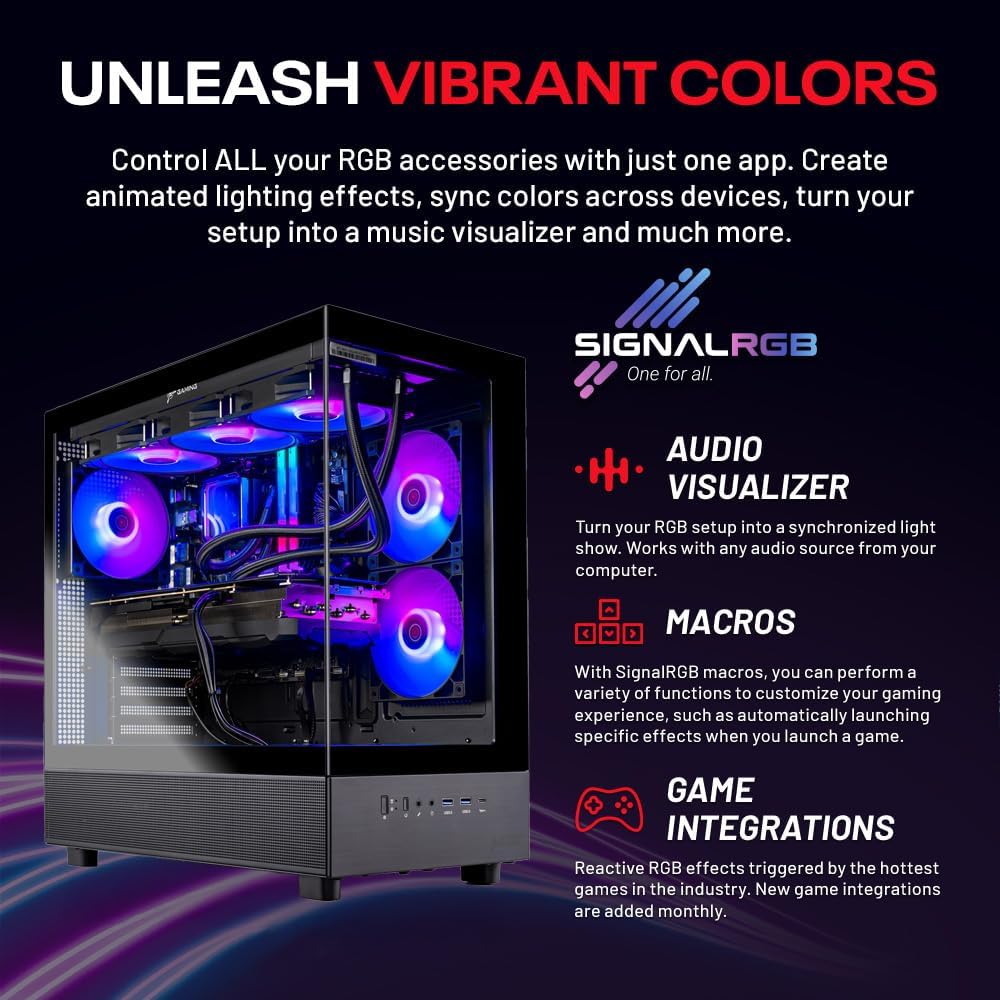 Skytech Gaming Azure 3 Desktop PC, Ryzen 7 9700X 3.8 GHz (5.5GHz), NVIDIA RTX 4060 8GB, 2TB NVMe SSD, 32GB DDR5 RAM 6000 RGB, 650W Gold PSU, 360mm ARGB AIO, Wi-Fi, Win 11