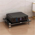 Audio Rack 1/2/3/4 Tier Stereo Rack Audio Equipment Rack Audio Open Rack Cabinet Wooden HiFi Rack AV Stand Audio-Video Shelving(Nero,1 Tier)