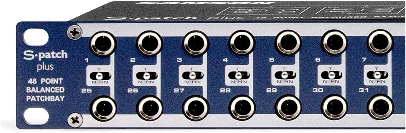 Samson S-Patch Plus 48-Point Audio Patch Bay with 1/4-Inch Phone Connections