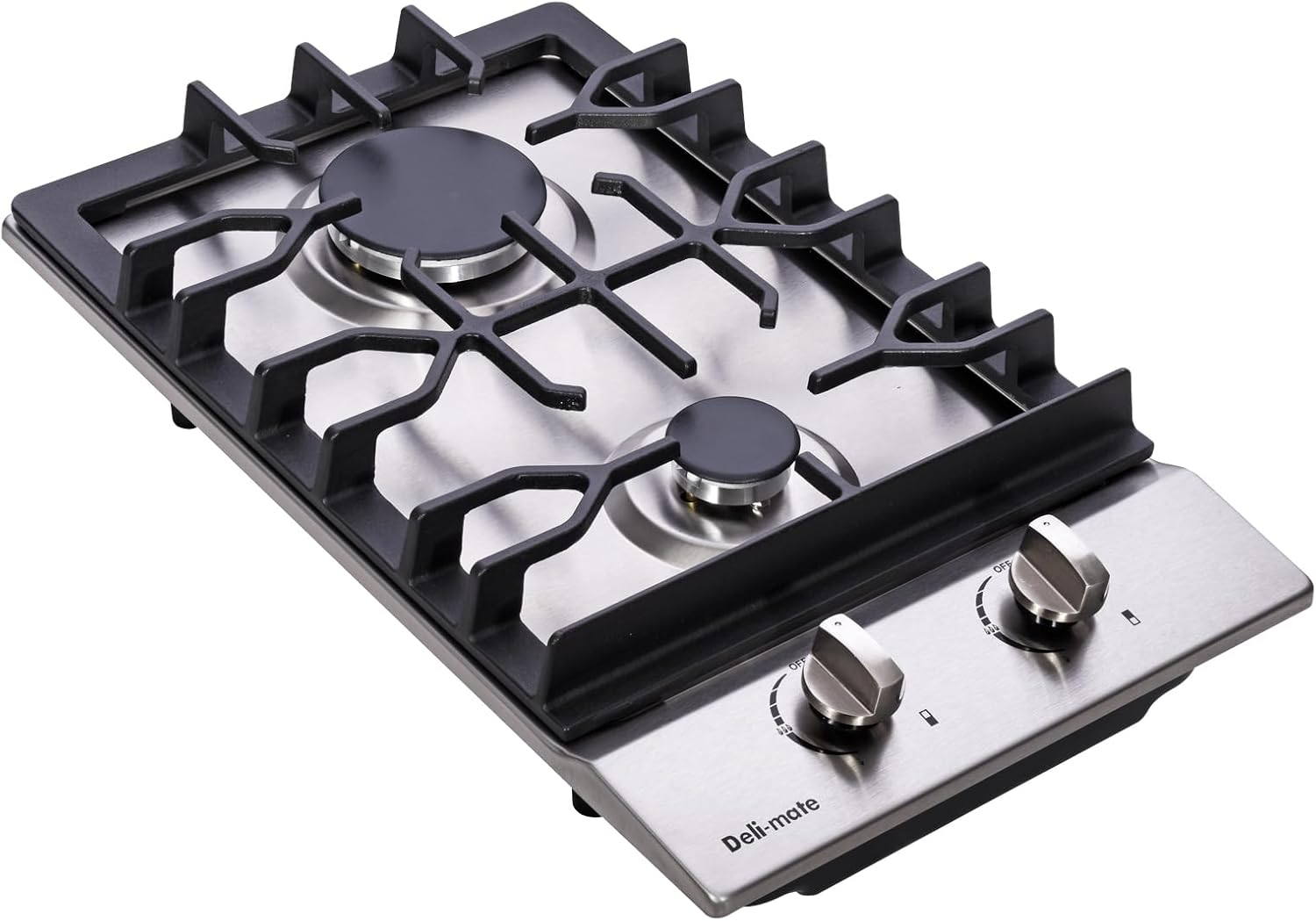 12' Gas Cooktop Dual Fuel 2 Sealed Burners Stainless Steel Drop-In Gas Stove DM223-SA01BZ Gas Hob