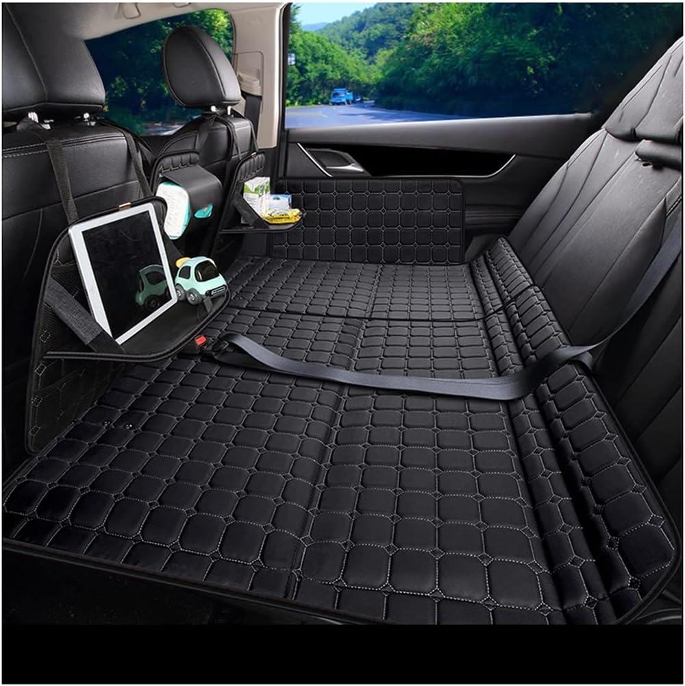 Car Bed Mattress Non-Inflatable Car Bed Mattress Universal Car-Portable Compact Sleeping Camping Car Cot for SUV RV Trucks and Most Cars (Color : Black, Size : 140cm)