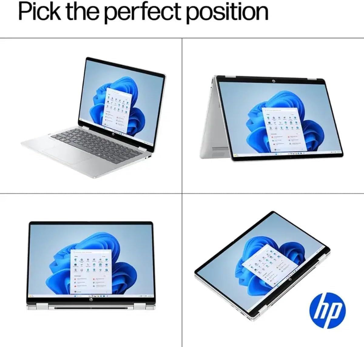 HP OmniBook 5 Flip (Next Gen Envy x360) 2-in-1 Laptop (14' 2K IPS Touchscreen, Intel 10-Core 5 120U (> i7-1255U), 8GB DDR5 RAM, 512GB SSD) for Business, Students, 5MP IR Webcam, Backlit, Win 11 Pro