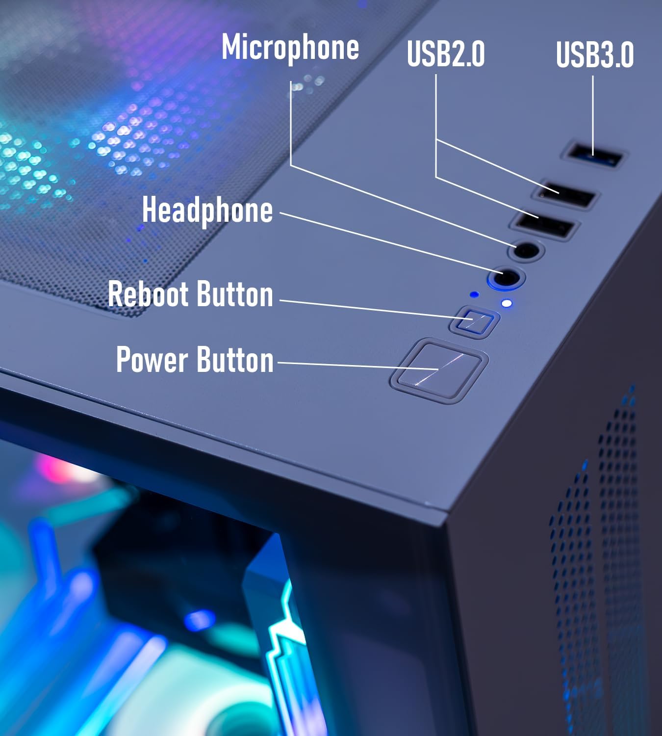 Gaming PC Desktop – i7-9700F up to 4.7GHz, GeForce RTX 3070 8GB GDDR6, 16GB DDR4 RAM, 512GB NVMe SSD + 1TB HDD, WiFi 6 & BT 5.4, 8× ARGB Fans, 650W PSU, WIN11P