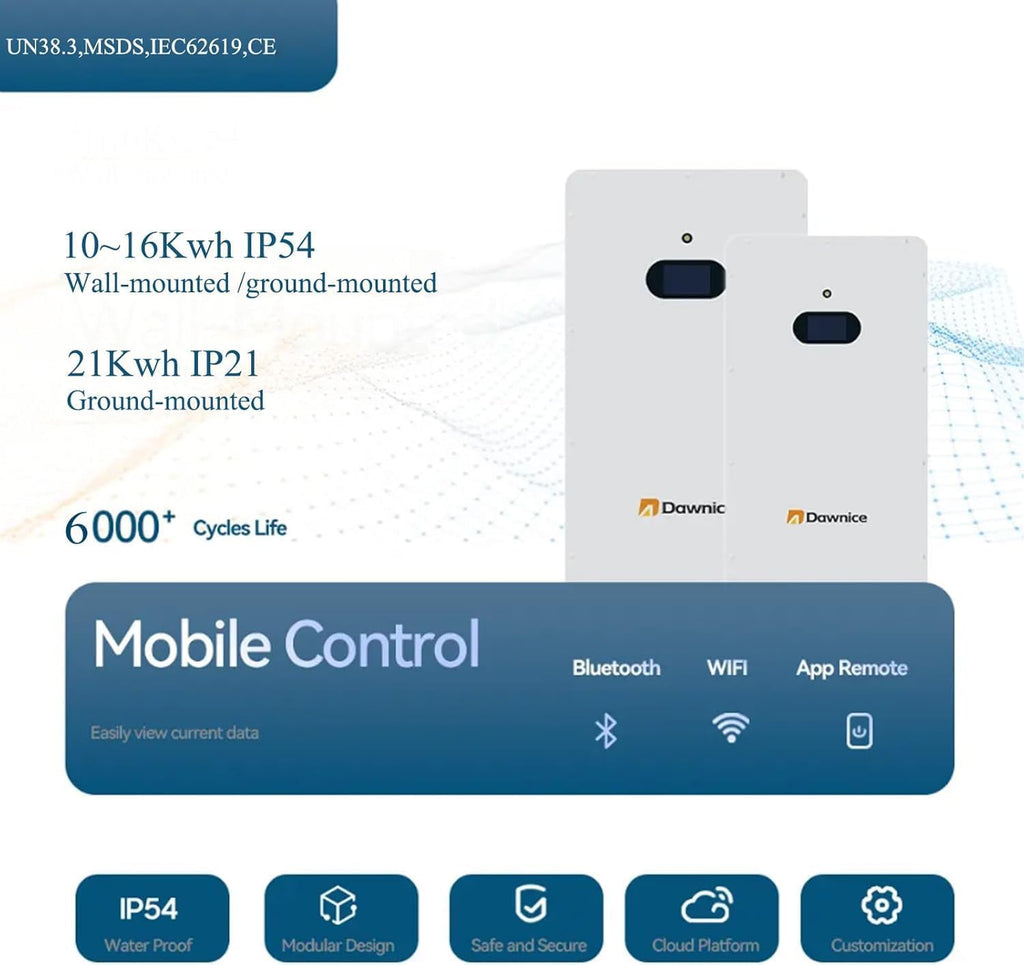 11KW Off-Grid Solar Power System Complete Kit with 20PCS Bificial 550W Solar Panels 10KW Solar Storage Inverter with MPPT Controller 48V 206Ah 10Kwh LiFePO4 Battery 120/240Vac