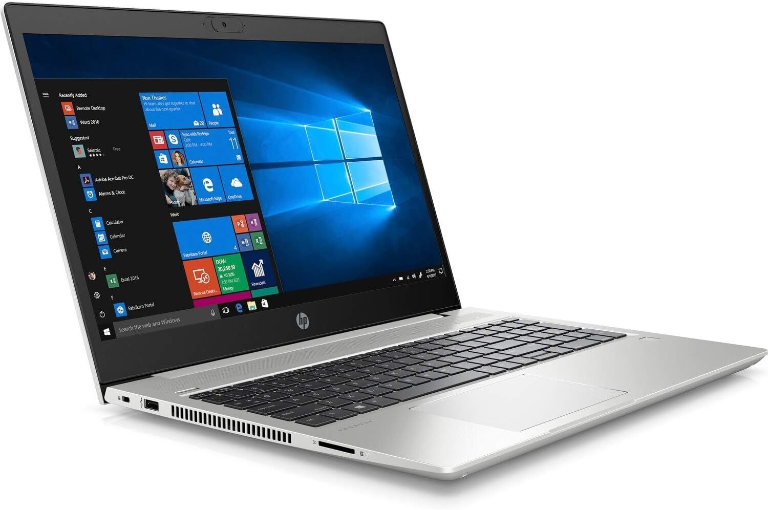 HP ProBook 450 G7 15.6' HD Laptop – Intel Core i5-10210U, 16GB DDR4 RAM, 256GB NVMe SSD, Intel UHD Graphics, Windows 11 Pro, Business Notebook (Renewed)