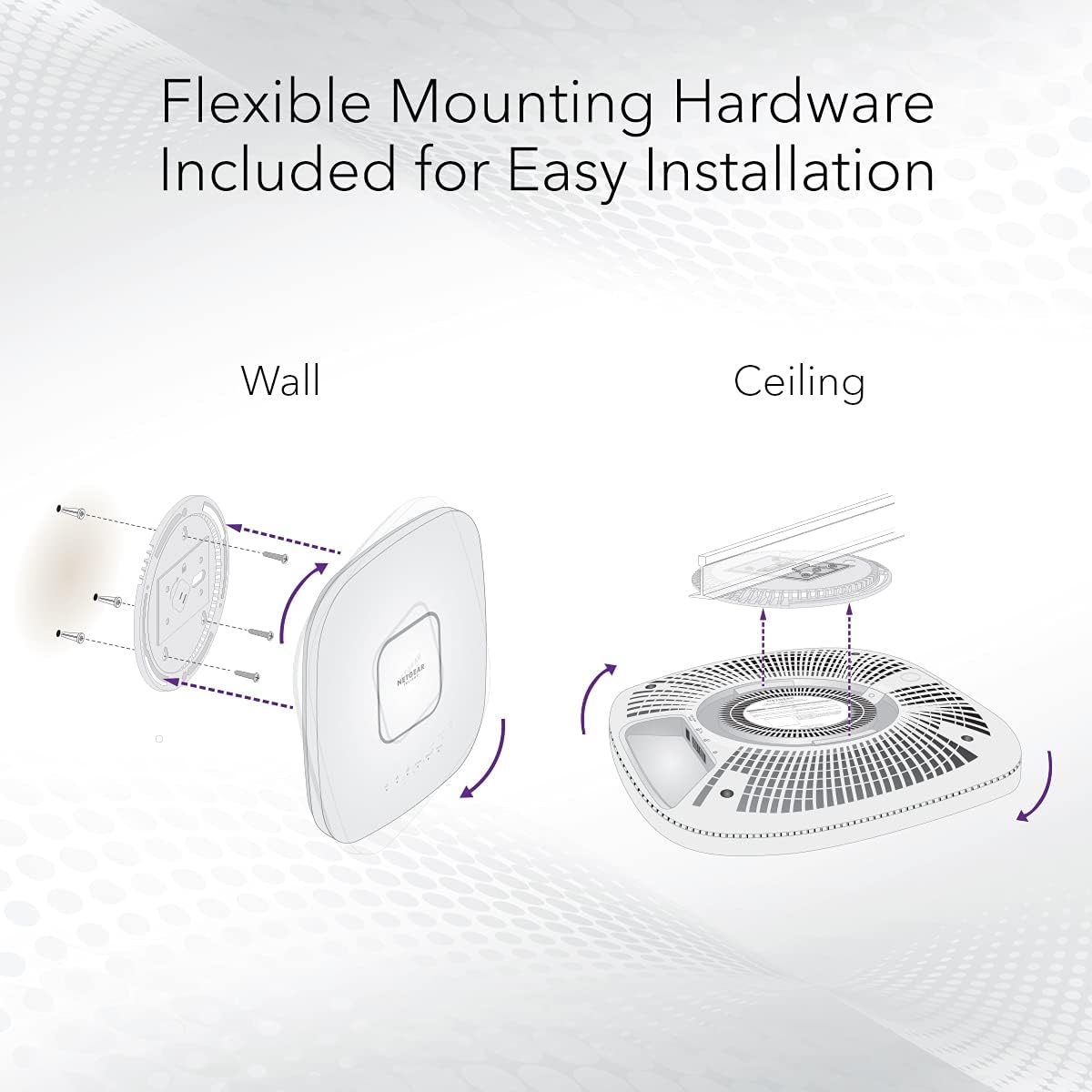 NETGEAR Cloud Managed Wireless Access Point (WAX630PA) - WiFi 6 Dual-Band AX6000 Speed | Up to 600 Client Devices | 802.11ax | Insight Remote Management - , White (Renewed)