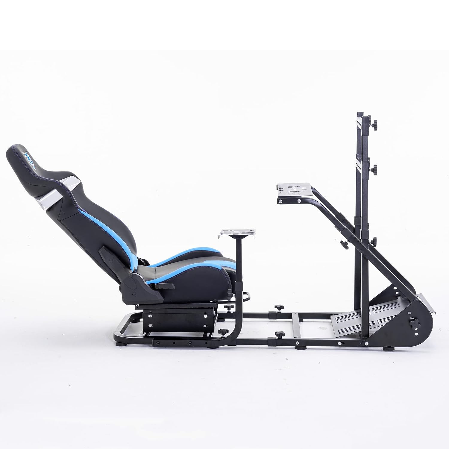 Runboll Racing Simulator Cockpit with Monitor Mount Fits for Logitech G923/G29/G920, Fanatec, Thrustmaster, and PXN, Adjustable Driving Simulators Without Handbrake, Pedals, Shift and Monitor