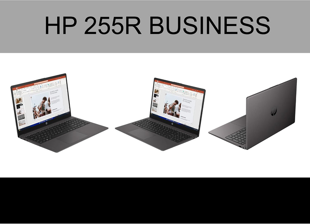 HP 255R Business Laptop 15.6' LCD FHD Display (AMD Ryzen 7 7735U, 16GB DDR5, 512GB PCIe SSD, AMD Radeon, Bluetooth 5.3, WiFi 6, Webcam, HDMI, Win 11 Pro) w/Dockztorm USB Port Expander