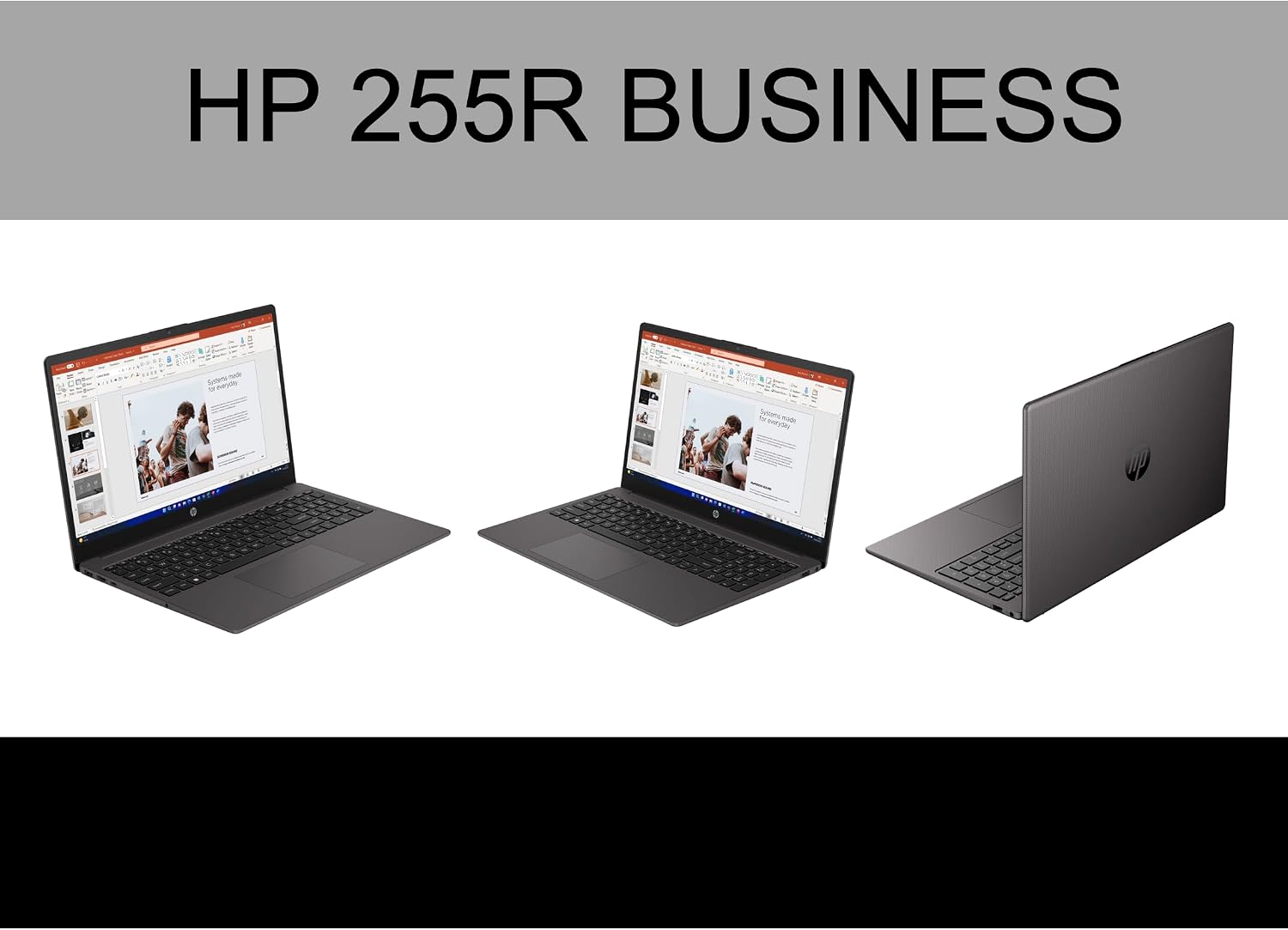 HP 255R Business Laptop 15.6' LCD FHD Display (AMD Ryzen 7 7735U, 16GB DDR5, 512GB PCIe SSD, AMD Radeon, Bluetooth 5.3, WiFi 6, Webcam, HDMI, Win 11 Pro) w/Dockztorm USB Port Expander