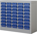 Part Cabinets with 40 Drawer Nut Bolt Screw Nail Storage Organizer for Garage Organization, Lego Storage, Teacher Toolbox, Parts Bins Organizer for Shop, Hardware Organizer Containers