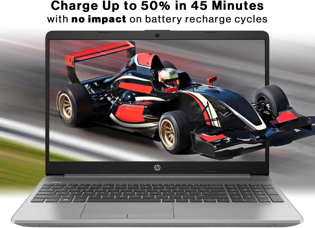 HP 250 G9 Laptop, 15.6' FHD Screen, Intel Celeron Dual Core Processor Series, 8GB RAM, 256GB SSD, Windows 11 Pro, Anti-Glare Coating, HD Camera with Temporal Noise Reduction