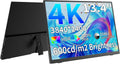 MAGICRAVEN 4K Portable Monitor, 13.3' UHD IPS Laptop Screen, Slim Lightweight Dual USB C HDMI Computer Gaming Display with Speakers, Travel Monitor for PC Phone PS5/4 Xbox Switch