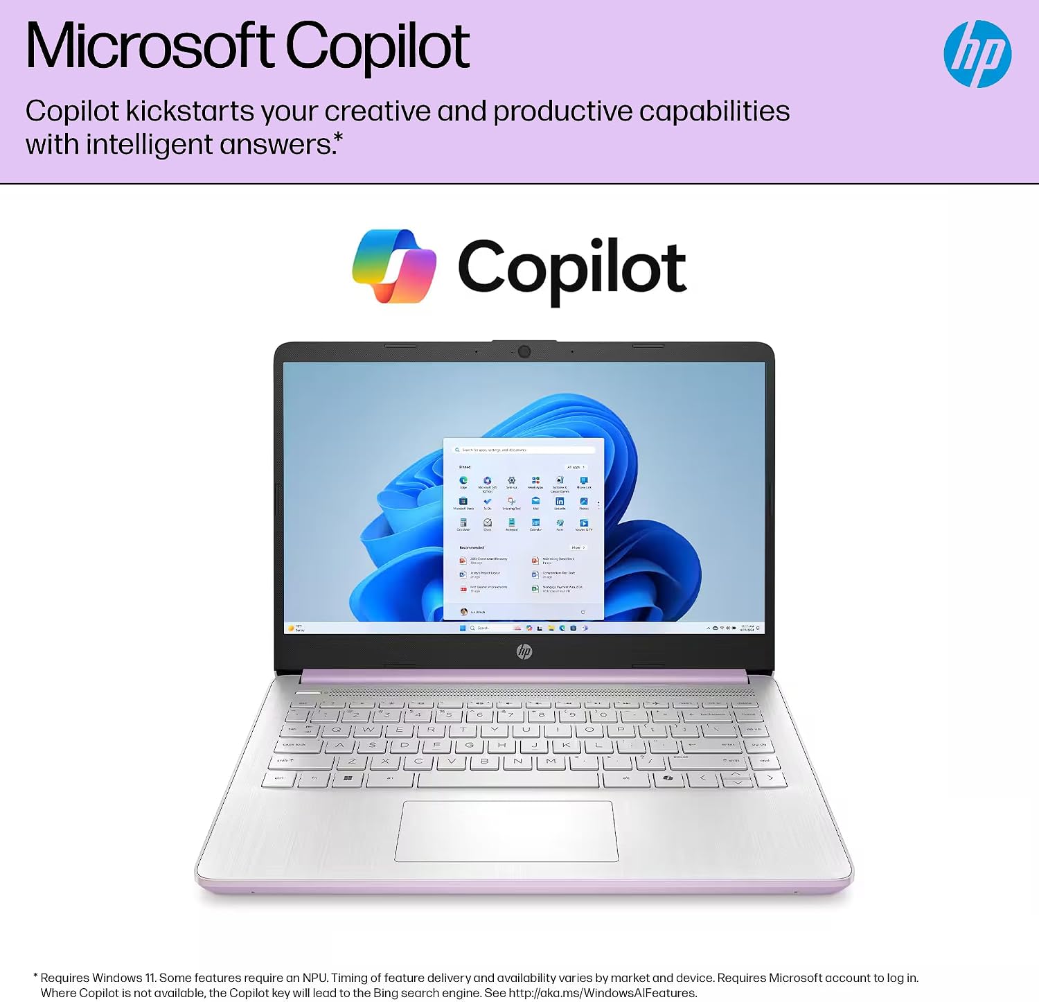 HP 14' Flagship Laptop 2025 AI-Powered Computer, Office Lifetime, Student Business, 4-Core Intel CPU, 16GB RAM 628GB Storage (128GB UFS+ 500GB Ext), Long Battery HubxcelAccessory Win 11 Pro Lavender