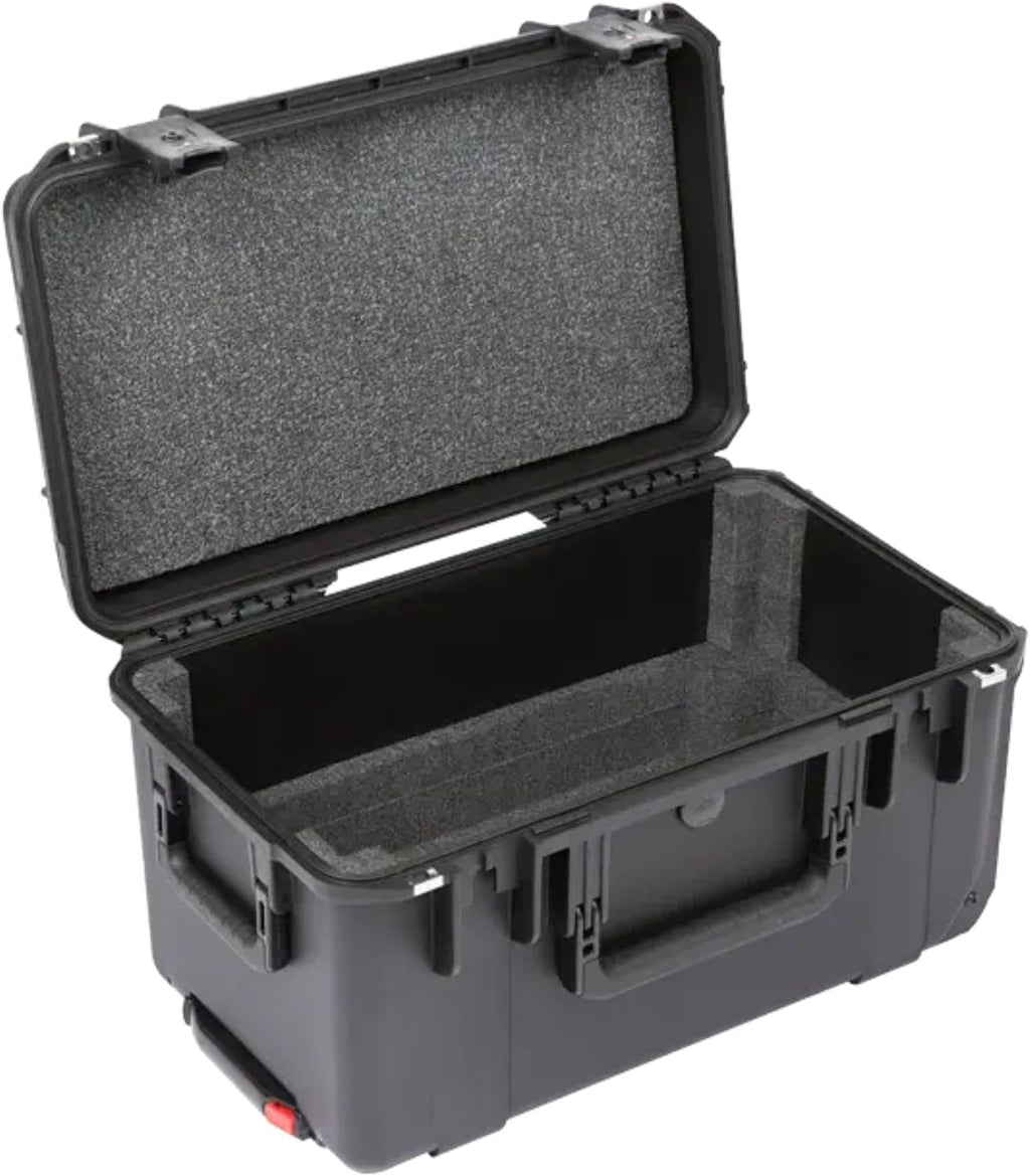 SKB iSeries 3U Shallow Fly Rack, Waterproof Polypropylene Hard Case with Durable Latches for Travel and Storage, Ideal for Musicians, 9 Inch, Black