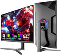 CUNPU 32 Inch 4K 144Hz Gaming Monitor, UHD Fast IPS Panel, 1ms GTG, sRGB 120%, Freesync & G-Sync, DisplayPort, HDMI 2.1, Built-in Dual Speakers, Support PS5 120Hz VRR, VESA, Height/Vertical Adjustment