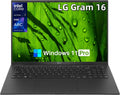 LG Gram 16 Touchscreen Laptop, AI-Enabled Intel Ultra 7 155H Processor, Intel Arc Graphics, 16' 2K IPS WQXGA Display, 32 GB LPDDR5X RAM 2 TB SSD, Wi-Fi 6E, Windows 11 Pro, Office Pro Lifetime License