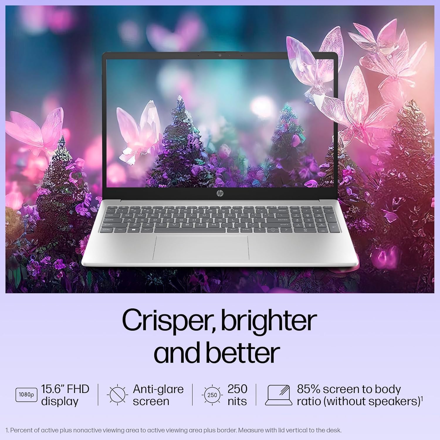 HP 15.6 inch Laptop Computer • 2026 Edition • Copilot AI • Intel 4-Core N100 CPU • 8GB DDR4 • 240GB PCIe • Fast Charge • WiFi 6 & Bluetooth 5.3 • Windows 11 • Natural Silver (renewed)