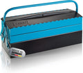 HAZET Metal Tool Box 190L | Empty | With Spacious Bottom Compartment and 4 Fold-Out Side Compartments | For Tidy Storage of Tools, Etc.