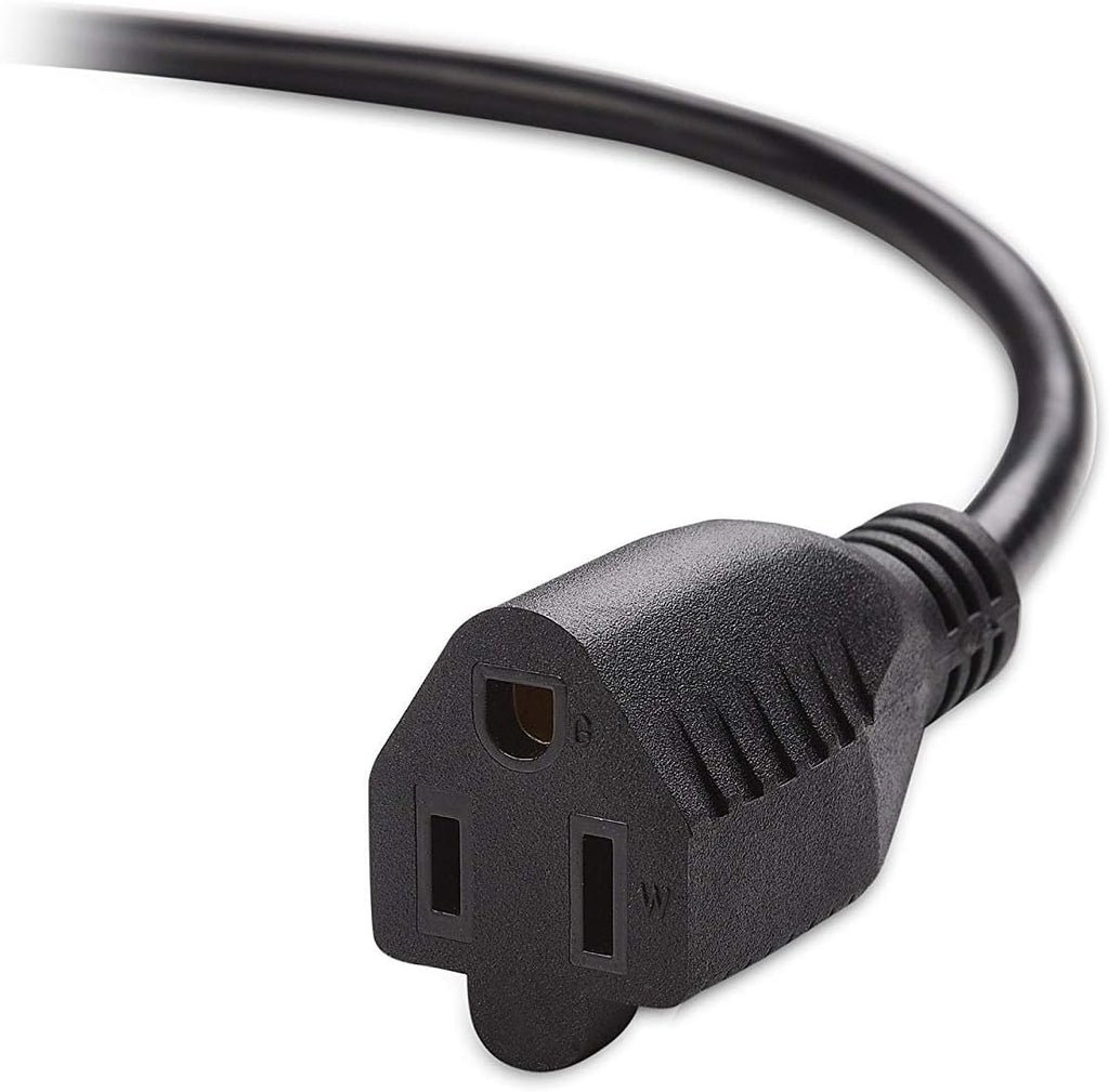 10 PCS, 16AWG Power Extension Cord Cable, Black 25 Feet, CNE592473