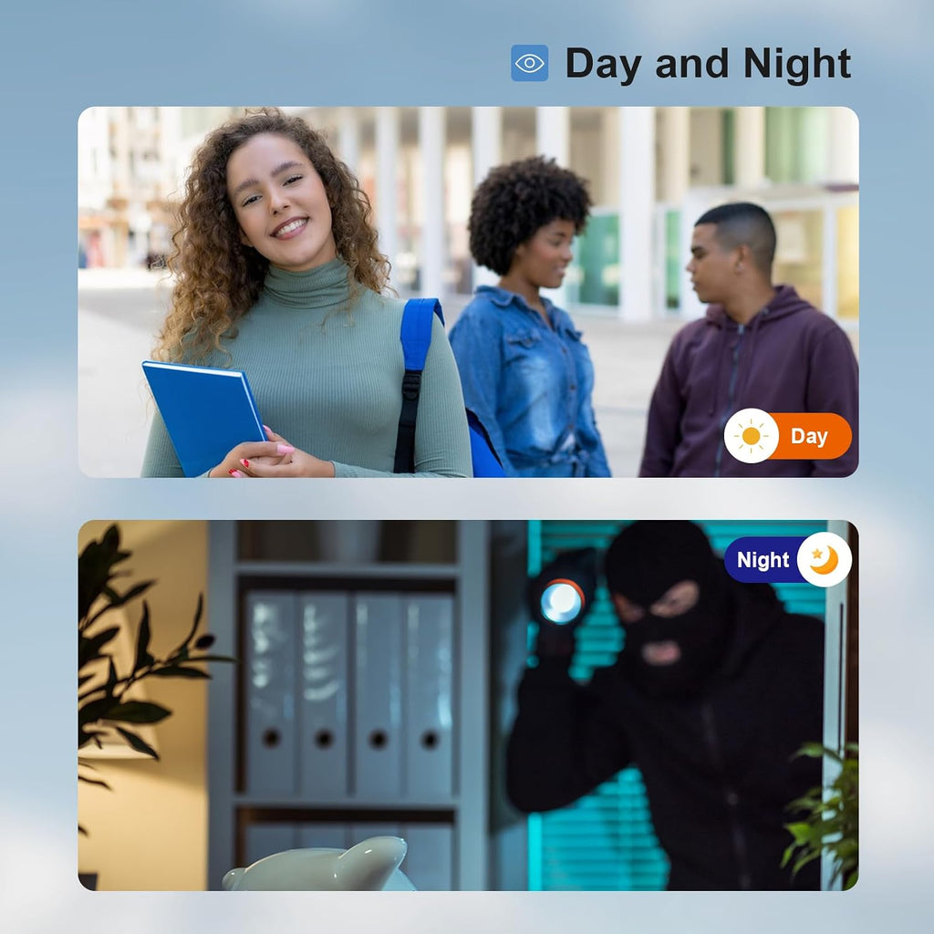 Wifi Wired Video Doorbell System (Wiring Required), 10 Inch High-Definition Monitor +Ring Camera, Support Two-Way Intercom Tuya APP Remote Control & 1080P IR Night Vision for Villa Home Apartment