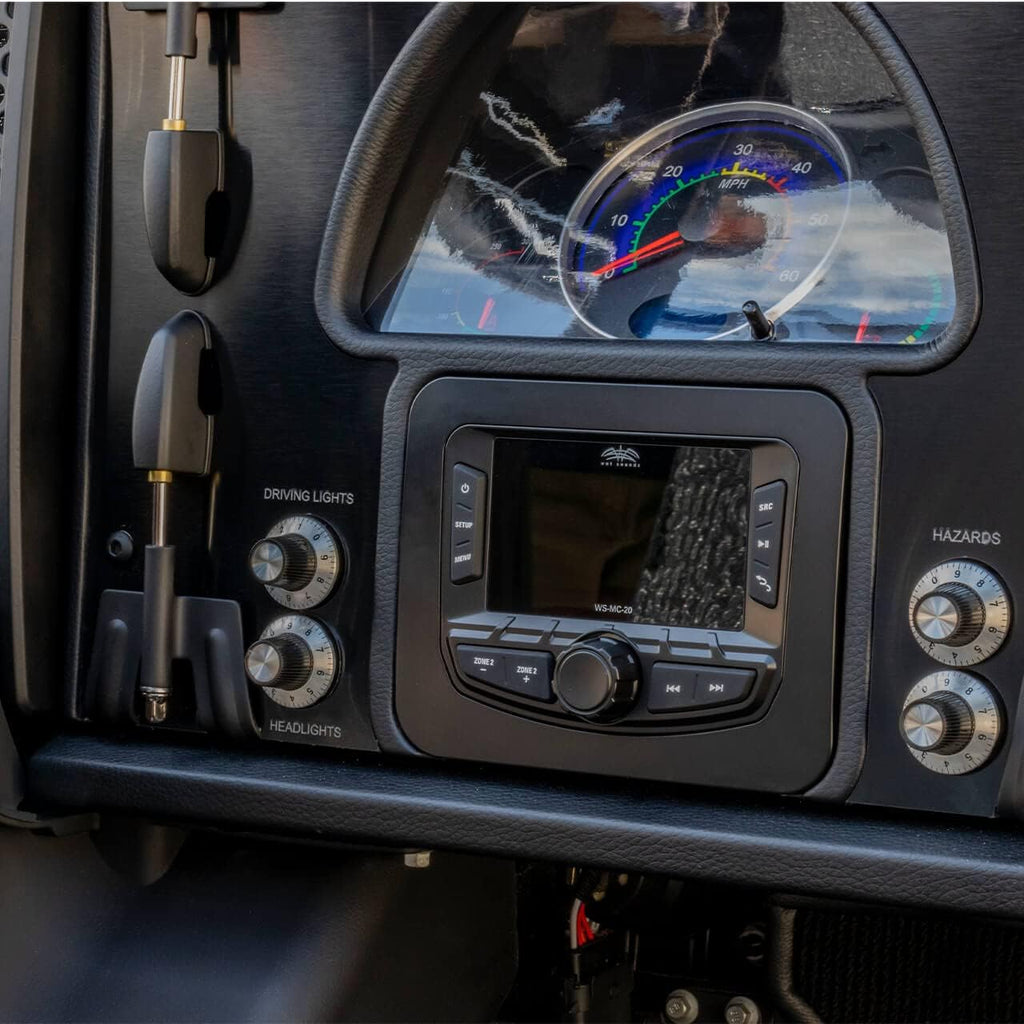 Wet Sounds | WS-MC-20 | Compact 2-Zone Media Receiver Source Unit with SiriusXM-Ready®