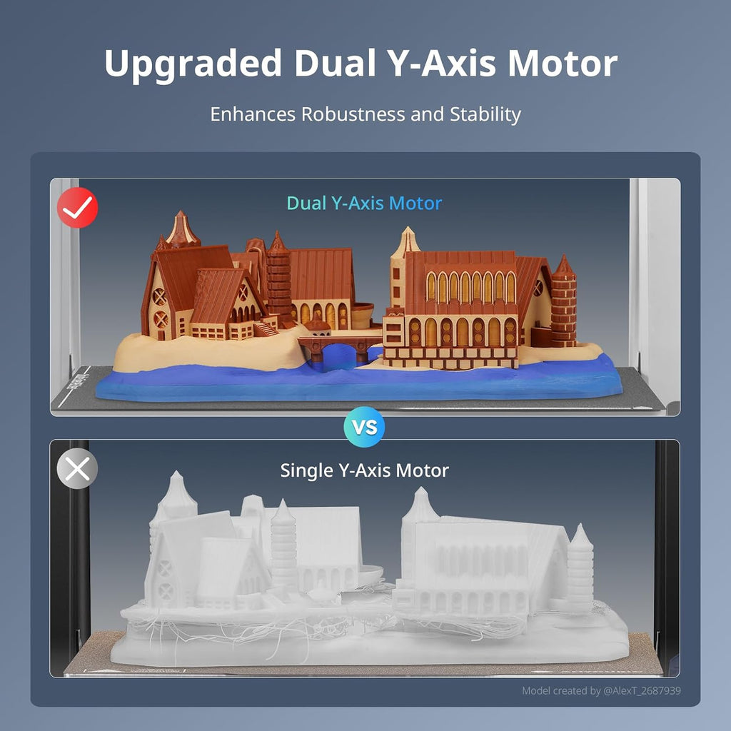 Bundle Anycubic Kobra 3 Max Combo 3D Printer, Support Multi Color Printing 600mm/s High-Speed Printing, Large Build Volume 420x420x500mm, Auto Leveling & Smart Vibration Compensation PEI Plate