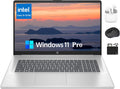 HP 2024 17 Pavilion Laptop, 17.3'' FHD IPS Anti-Glare Display, 6-Core Intel i3-1215U, 32GB RAM, 1TB SSD, Wi-Fi, Privacy Camera, Fast Charge, Long Battery, Windows 11 Pro +HubxcelAccessory