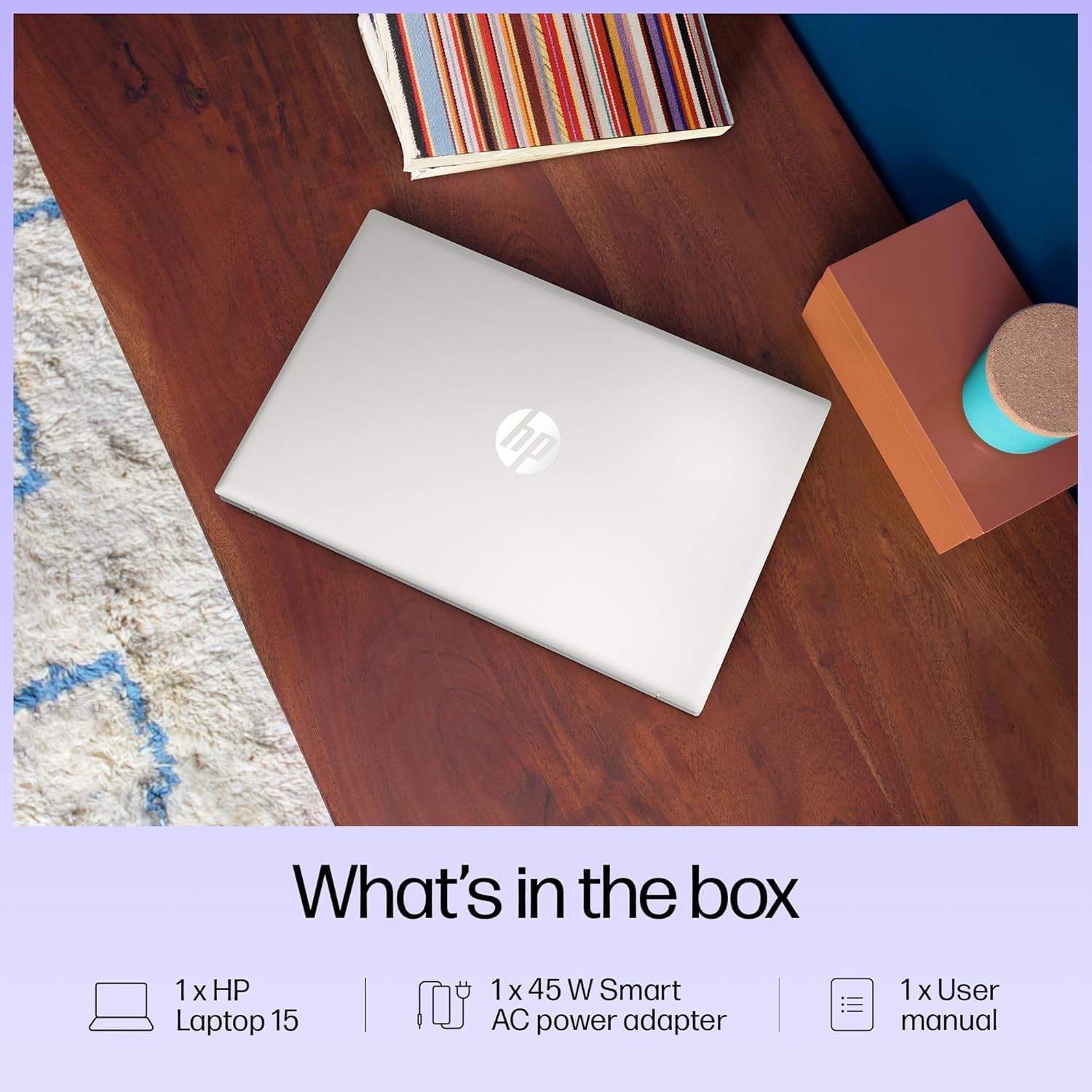 HP 15.6 inch Laptop, FHD Display Computer, Intel Quad-Core Processor, (16GB RAM 512GB PCIe SSD), WiFi 6, BT 5.3, HDMI, Type-C, Webcam, Natural Silver, Windows 11 Home (Renewed)