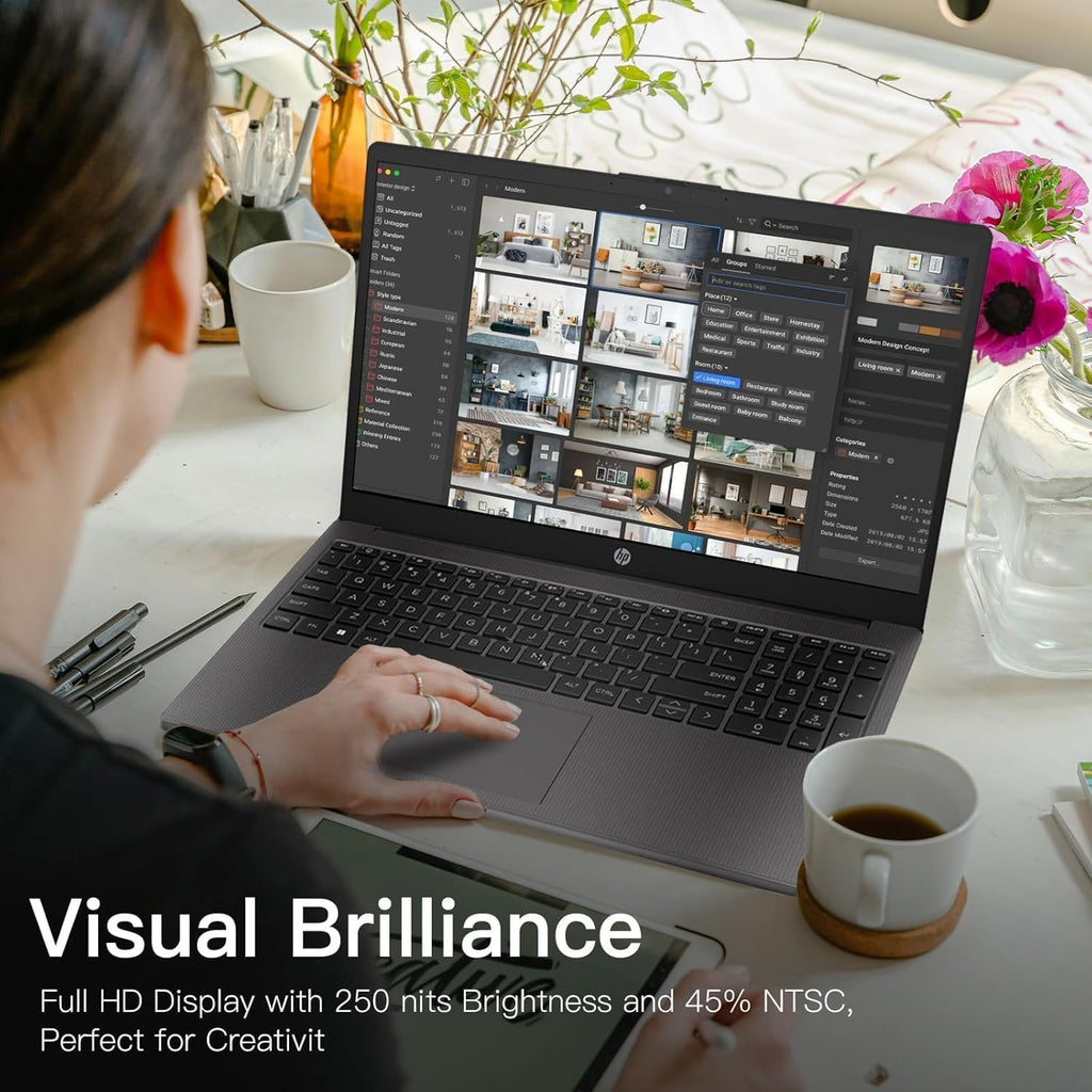 HP 15.6' Laptop 2025 Student Business Slim Computer - Copilot AI, Intel i3 1315U(up to 4.5GHz), 16GB RAM, 512GB SSD, Wi-Fi 6, HDMI, USB-C, w/Redragon Accessory, Windows 11 Pro, for Home or Work