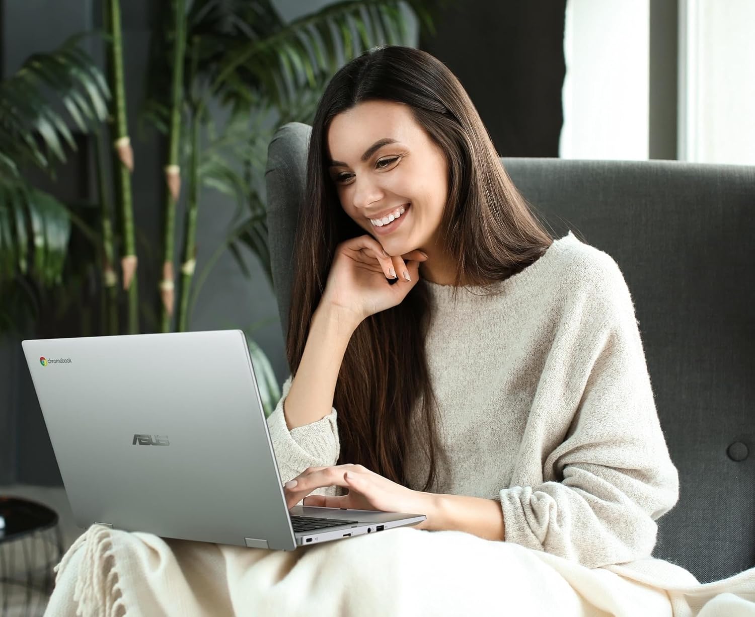 ASUS Chromebook 14 Laptop (14' FHD Anti-Glare, Intel Celeron N4500, 4GB RAM, 128GB Storage (64GB eMMC+ 64GB IST SD Card)), Home & Student, IST HUB, 12-Hour Long Battery Life, Webcam, Wi-Fi, Chrome OS