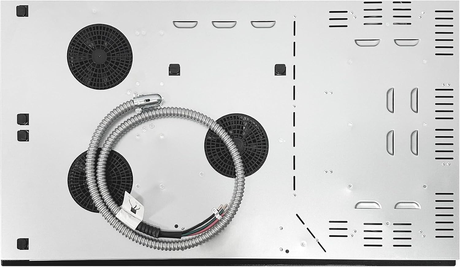Equator 36-inch Electric Hybrid Cooktop with 3 Induction & 2 Ceramic Burners Dual Cooking Modes for Flexible, Fast, and Efficient Cooking Sleek Built-in Design