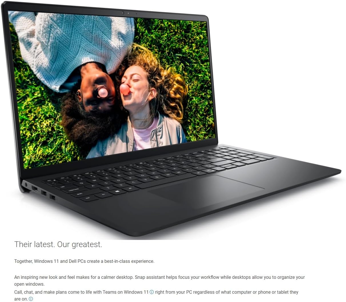 Dell 2023 Inspiron 15 Business Laptop, 15.6' 1920x1080 FHD, 12th Gen Intel i5-1235U 4.4 GHz,16G RAM, 512G SSD, Win 11 Pro, Webcam, Bluetooth, Carbon Black