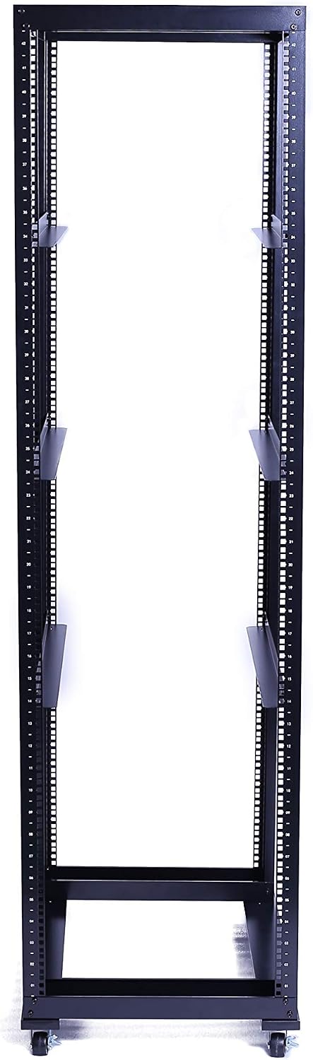4 Post Open Frame 19inch Server/Audio Steel Rack Aluminum (36U-24)