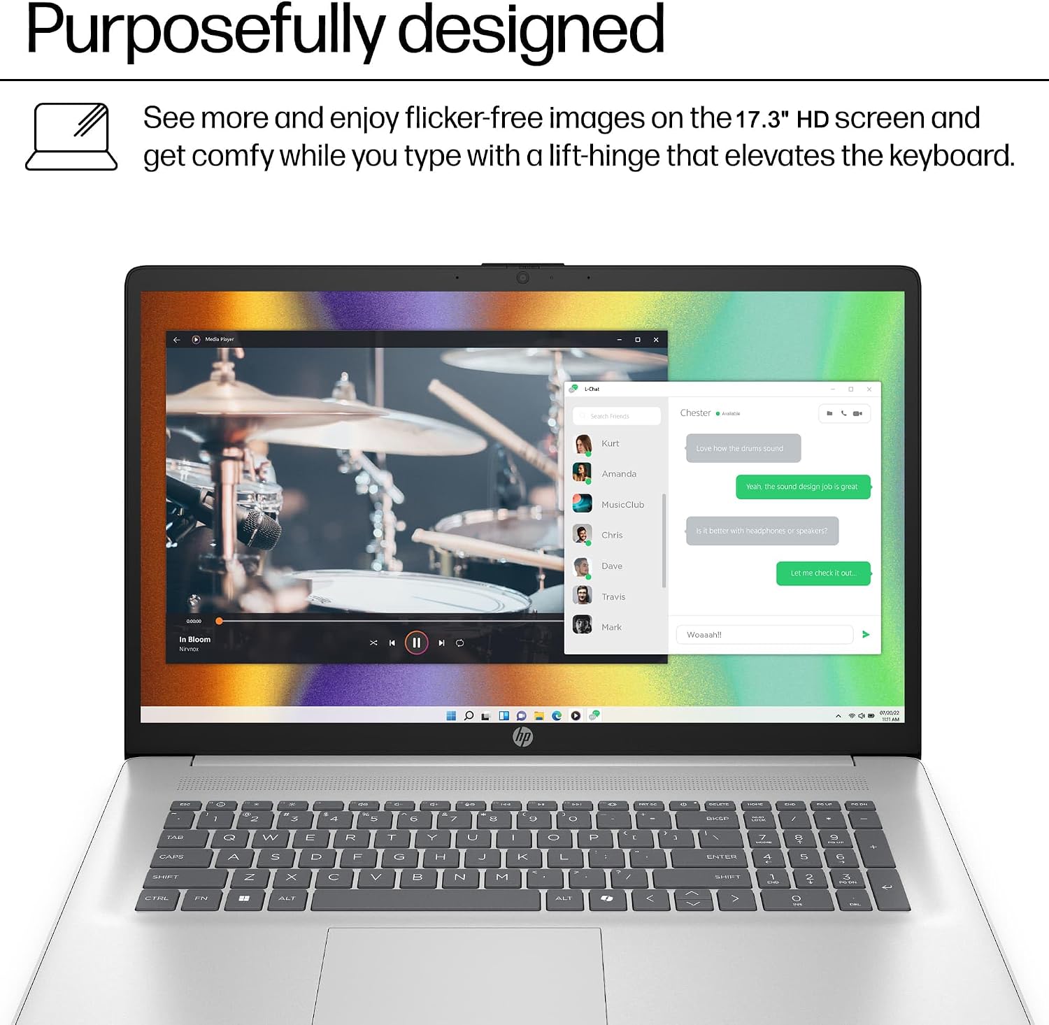HP 17 Laptop AI PC (17.3' HD+ Touchscreen, Intel 12-Core Ultra 5 225U (> i7-1355U), 16GB DDR5 RAM, 512GB SSD) for Business, Home, Students, Backlit, Fingerprint, Webcam, Win 11 Pro, Silver