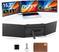 15.3' Laptop Screen Extender Portable, One Cable Connection Double Laptop Monitor FHD 1080P IPS, Ultra Thin Dual Monitor for 13-17' Laptops, Plug&Play Compatiable with Win/Mac/Chrome/Android/Switch