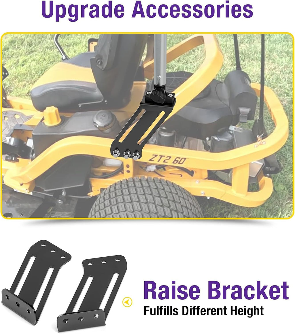 Lawn Mover Canopy For Cub Cadet, Zero Turn Mower Cover with Heavy-Duty Waterproof Fabric UV Protection Universal Fit for Lawn Mowers Brand John Deere Bad Boy Toro Gravely, Bimini Top Straps Attachment
