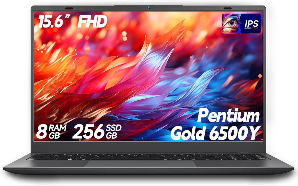 BLUEING Laptop Computer, 8GB RAM 256GB SSD, Laptop with Gold 6500Y (Beat N5095, Up to 3.4GHz), 15.6 Inch FHD IPS Display, Type-C, HDMI, USB3.2, BT5.2, WiFi 5, Laptops